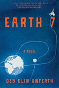 Book cover of 'Earth 7' with a blue background, Earth illustration, and rocket trajectory.