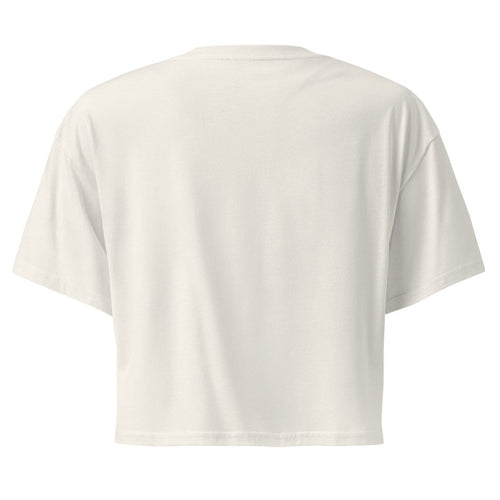 Brown t-shirt with 'Scripture & Seed' logo on the back against a white background